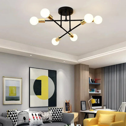 Decorbites™ Schmiedeeisernes Kronleuchter LED-Deckenleuchte Modernes Vintage-Dekor-Beleuchtung