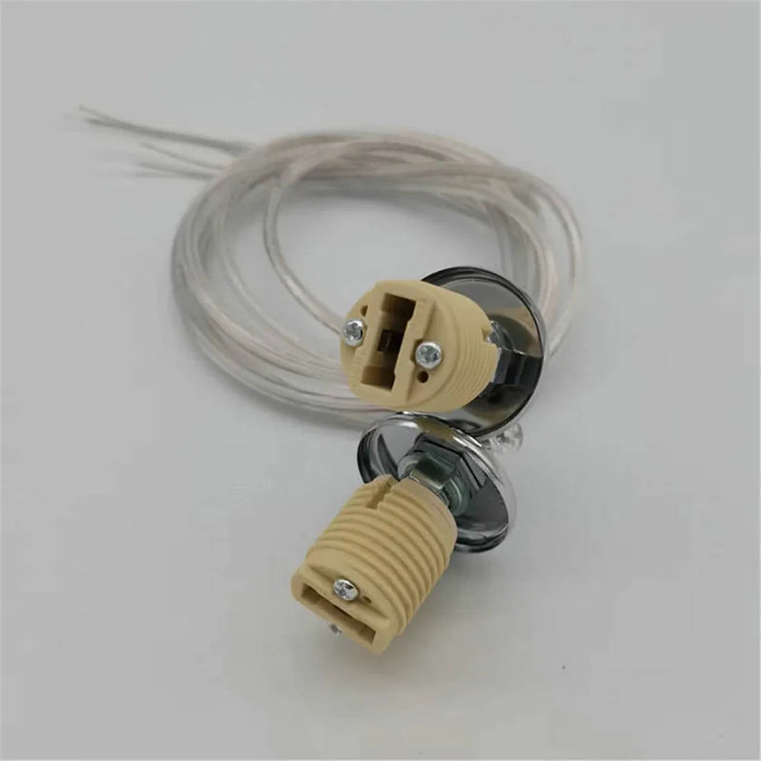 Decorbites™ G9-Keramiklampengewindehalter mit Kabelanschluss - 2 STK