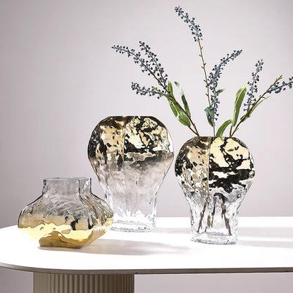 Decorbites™ Golden Geometrische Glasvase Hydroponik-Terrarium Heimdekoration-Zubehör