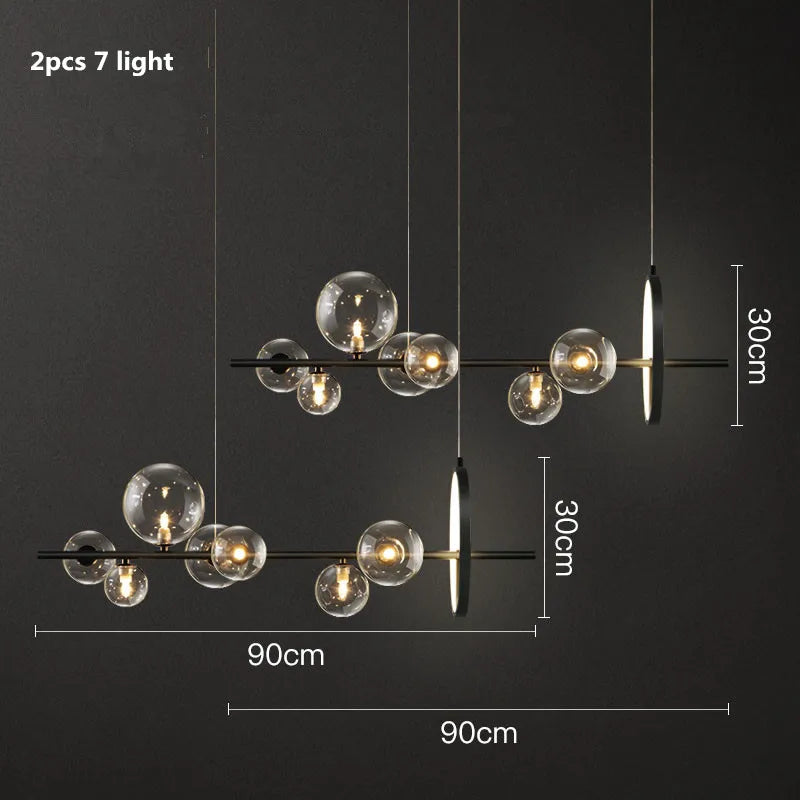 Decorbites™ Glasballen-G9-LED-Kronleuchter: Modernes minimalistisches nordisches Design