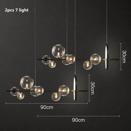 Decorbites™ Glasballen-G9-LED-Kronleuchter: Modernes minimalistisches nordisches Design