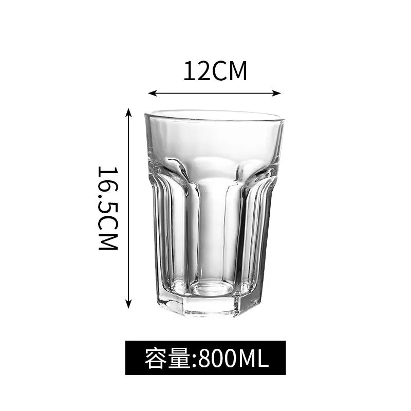 Decorbites™ Großes Glas-Bierkrug | Kreativer Transparenter Glasbecher | Geschenk für die Hausdekoration