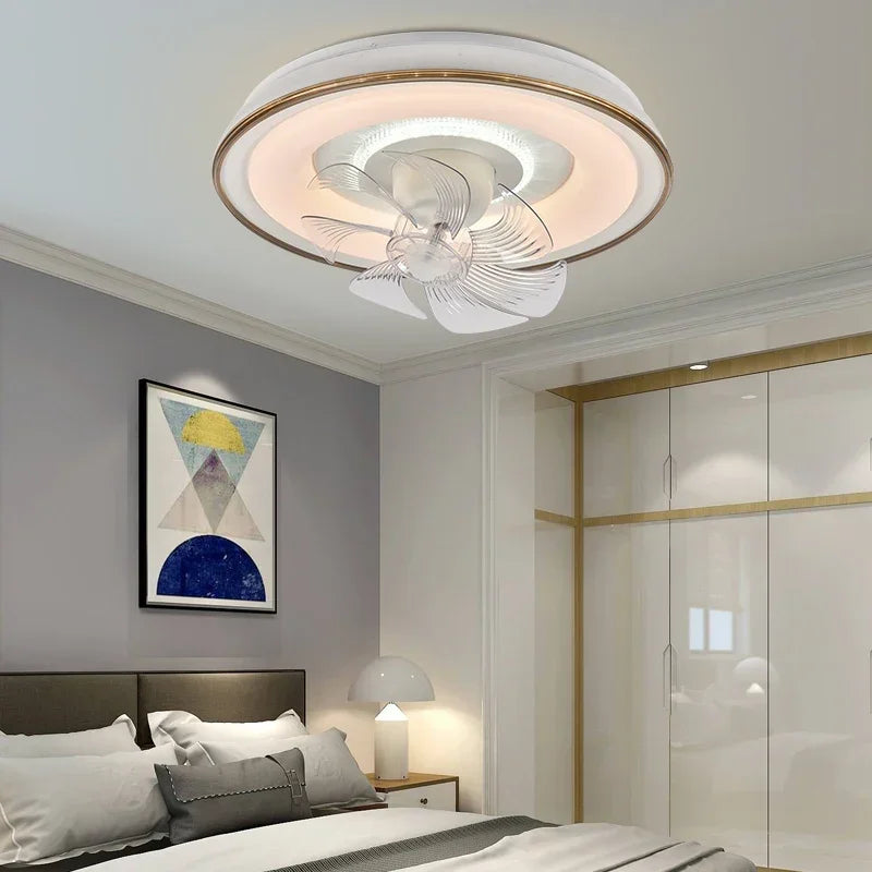 Decorbites™ LED-Deckenventilatorleuchten mit Fernbedienung - Drei Farben, dimmbar für Schlafzimmer-Wohnzimmer