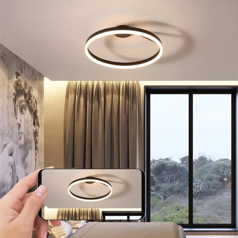 Decorbites™ LED-Deckenleuchter dimmbar für Schlafzimmer Wohnzimmer Esszimmer minimalistisches Pendellicht