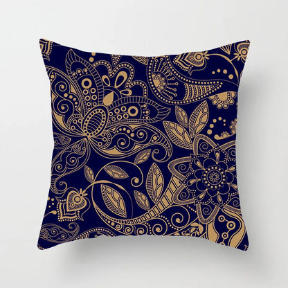 DecorBites™ Geometric Square Pillowcase Ethnic Retro Sofa Pillow Cover 45x45cm Home Decor