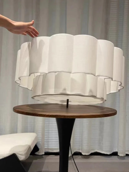 Wabi-Sabi White Fabric Pendant Light