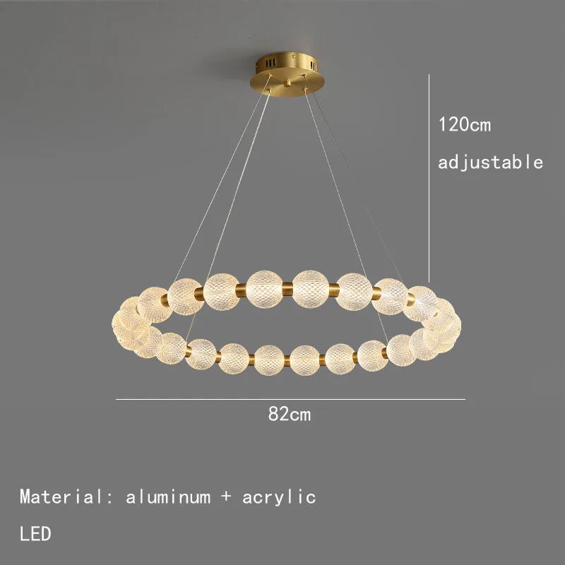 Decorbites™ Acryl-LED-Kronleuchter: Moderne Pendelleuchte für das Wohnzimmer
