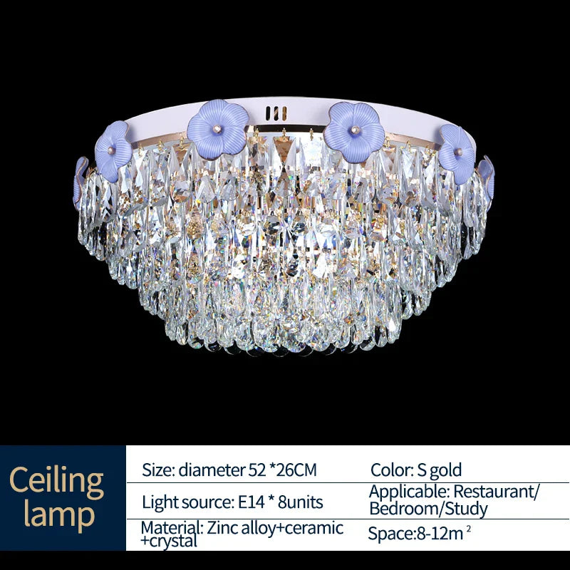 DecorBites™ Crystal Candle Chandelier for Living Room, Bedroom, and Dining Room