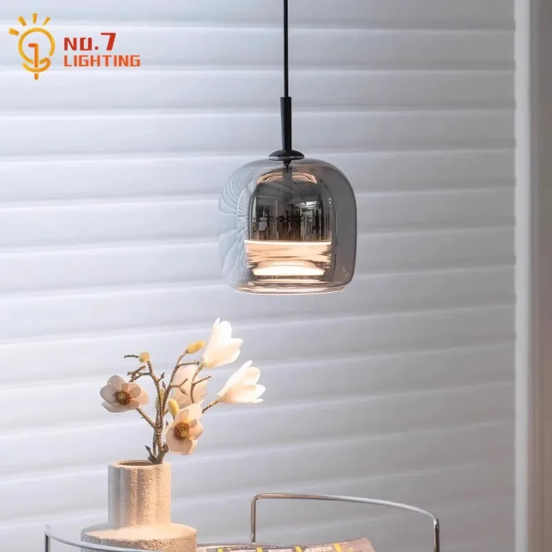 Decorbites™ Glas-Hängeleuchten Moderne Designer-LED-Innenbeleuchtung für Schlafzimmer und Wohnzimmer