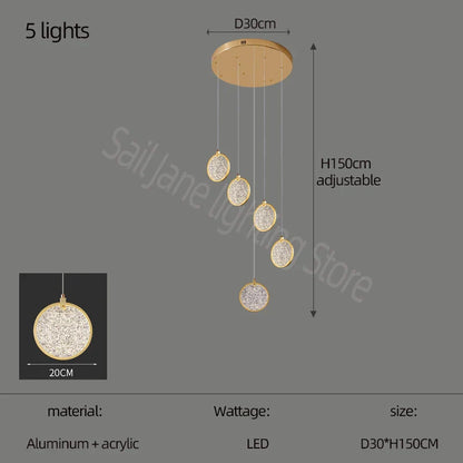Decorbites™ Zweistöckige LED-Ring-Leuchter - Modernes nordisches Stil Wohnzimmerbeleuchtung
