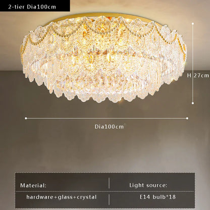 Decorbites™ Gold-Glas-Deckenleuchter - Modernes Vintage-Wohnzimmerbeleuchtung