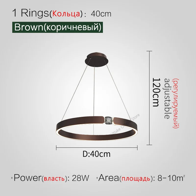 Decorbites™ Diamantring-Lüster | Nordischer Kristall-Schlaf- und Wohnzimmer-Luxusleuchte
