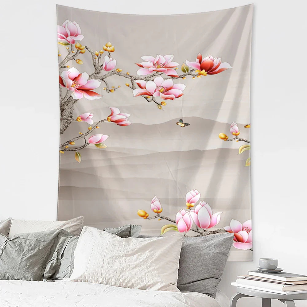 Decorbites™ Fliegender Kran Wandhänger Tapisserie für Zuhause Retro Wanddekoration