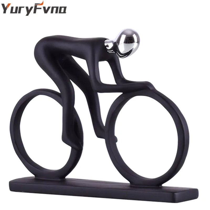 Decorbites™ Radfahrer-Skulptur Figur Abstrakte Kunst Heimdekoration Champion Athlet