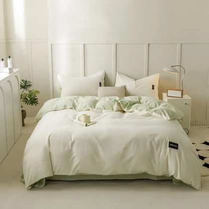 DecorBites™ Cotton Bedding Set Super Soft Comforter All Season Home Textile