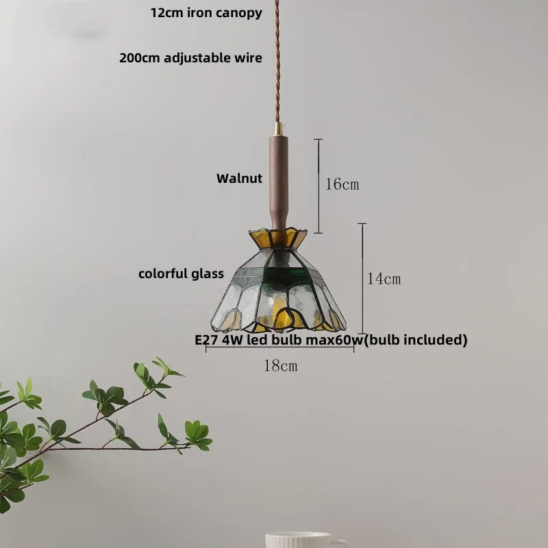 Decorbites™ Bunte Glas-LED-Hängeleuchten: Modernes nordisches Design, höhenverstellbare Hängelampe