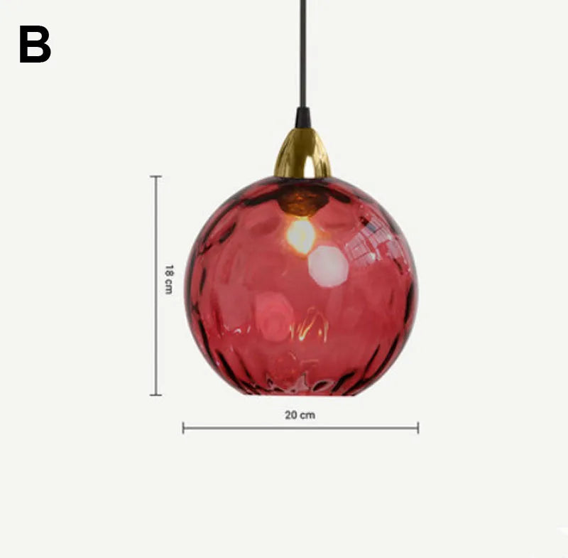 Decorbites™ Glas-Kugelluster-Hängeleuchten - Modernes nordisches Design für Küche, Schlafzimmer oder Restaurant