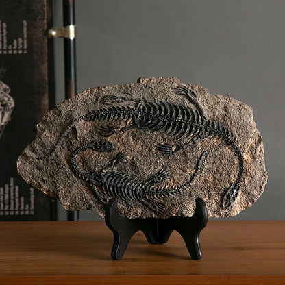 DecorBites™ Dinosaur Fossil Figurine: Retro Resin Animal Statue for Home Décor & Gifts
