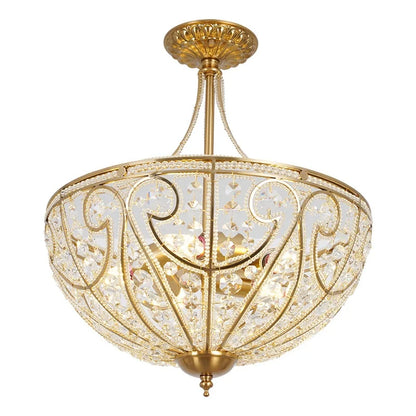 Decorbites™ Luxus-Kristall-Halbleuchter für Schlafzimmer, Restaurant, Gang – Europäischer Retro-Stil
