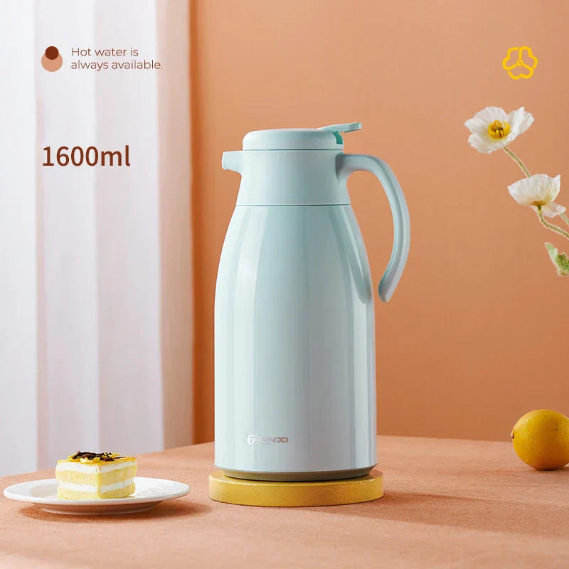 Decorbites™ Glas-Isolierkanne: Große Kapazität Thermosflasche für langanhaltende heiße/kalte Getränke