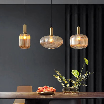 Modern Ring Glass Pendant Light