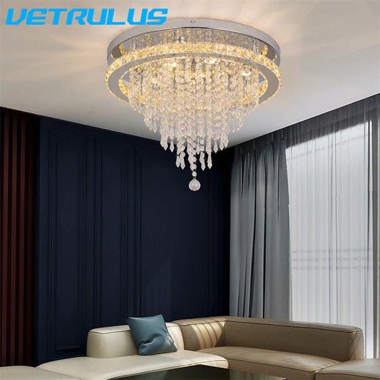 Decorbites™ K9-Kristall-LED-Kronleuchter Luxe Smart-Deckenleuchte Pendellampe