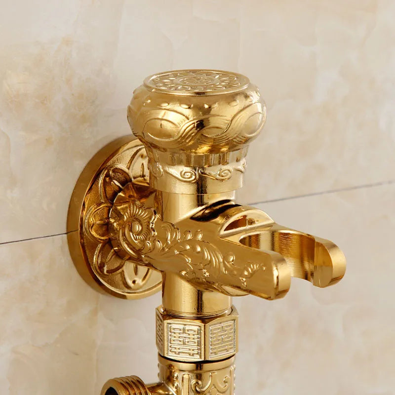 Gold Brass Bidet Set