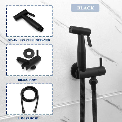Decorbites™ Gold Bidet Armatur Handbrause Einzelner Kaltwassertapfer Hygienische Toilettendusche