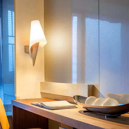 DecorBites™ LED Wooden Wall Lamp for Modern Bedroom Decor