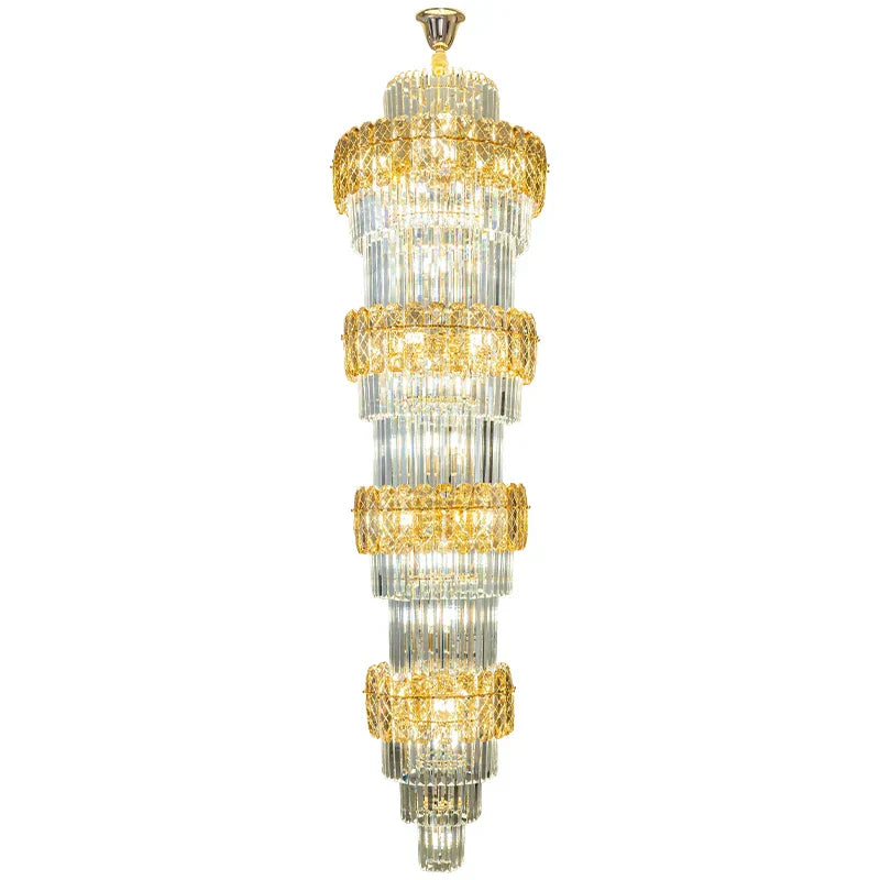 Decorbites™ Elegante Kristall-Hohl-Lang-Lüster für Duplex-Wohnzimmer und Treppenhaus