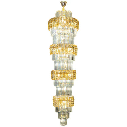 Decorbites™ Elegante Kristall-Hohl-Lang-Lüster für Duplex-Wohnzimmer und Treppenhaus