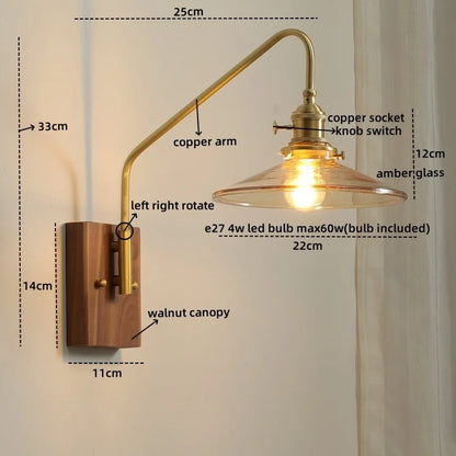 Decorbites™ Glas-Kupfer-LED-Wandleuchte Moderne Treppenbeleuchtung
