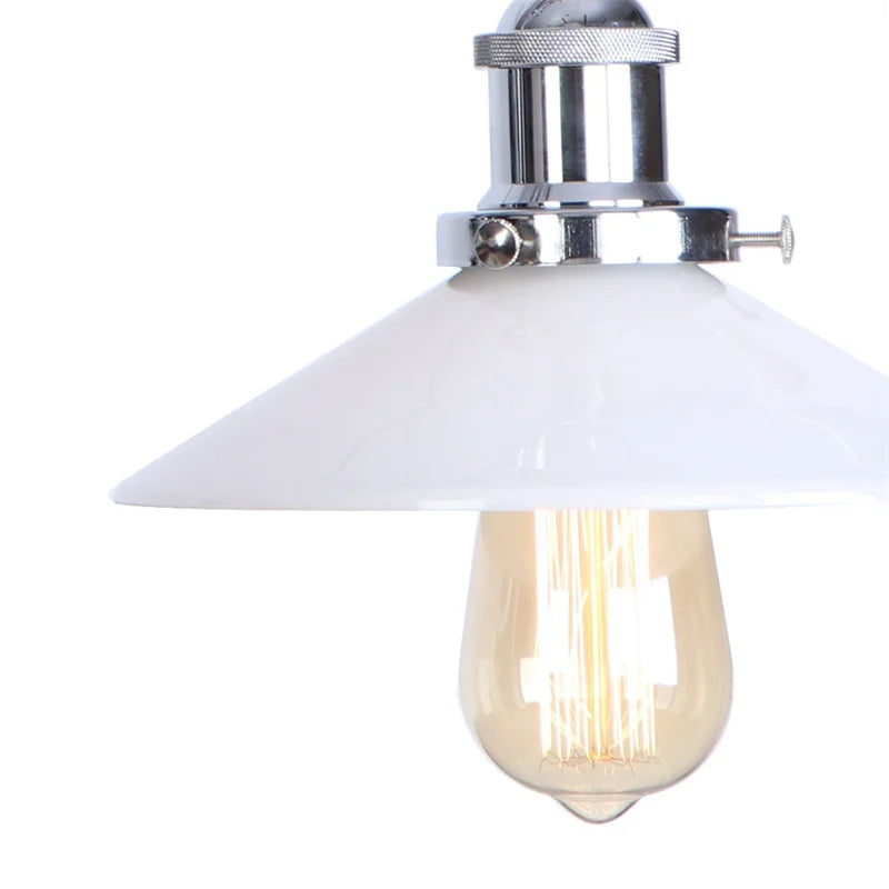 Glass Swing Arm Wall Sconce
