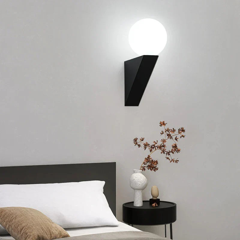 Decorbites™ Glas-Kugel Moderne G9 LED Wandlampe, 9W Innen-Wandlampe für Schlafzimmer und Wohnzimmer