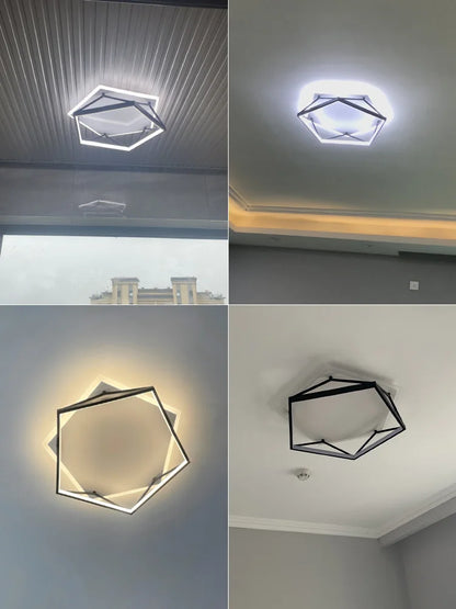 Decorbites™ Geometrische LED-Deckenleuchte_Nordisches minimalistisches Design für modernes Schlafzimmer