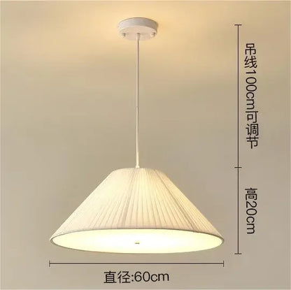 Decorbites™ Design-LED-Stoff-Pendantleuchte für Schlafzimmer, Heimdekoration, hängende Kronleuchter