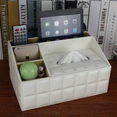 Decorbites™ Desktop-Tischbox für Papiertücher: Elegantes Ablagetablett für Küchenpapier für Zuhause und Büro