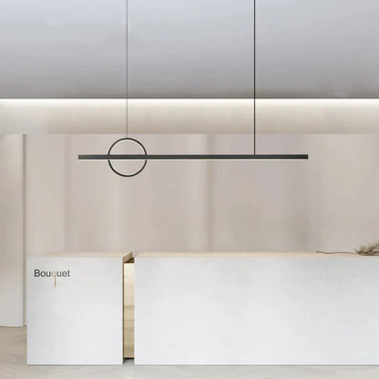 DecorBites™ Geometric Copper Chandelier: Minimalist Bar & Restaurant Atmosphere