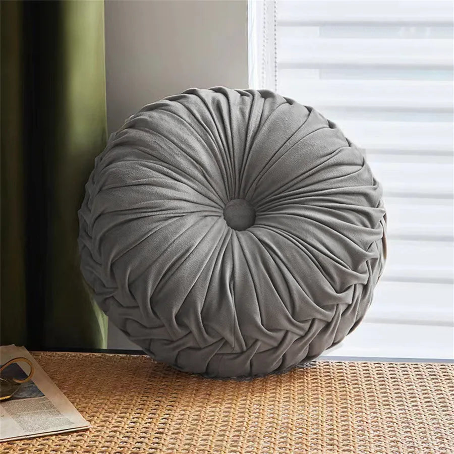 Decorbites™ Niederländisches Samt-Rund-Sitzkissen: Modernes & bequemes Rückenlehnensupport für das Wohnzimmer.