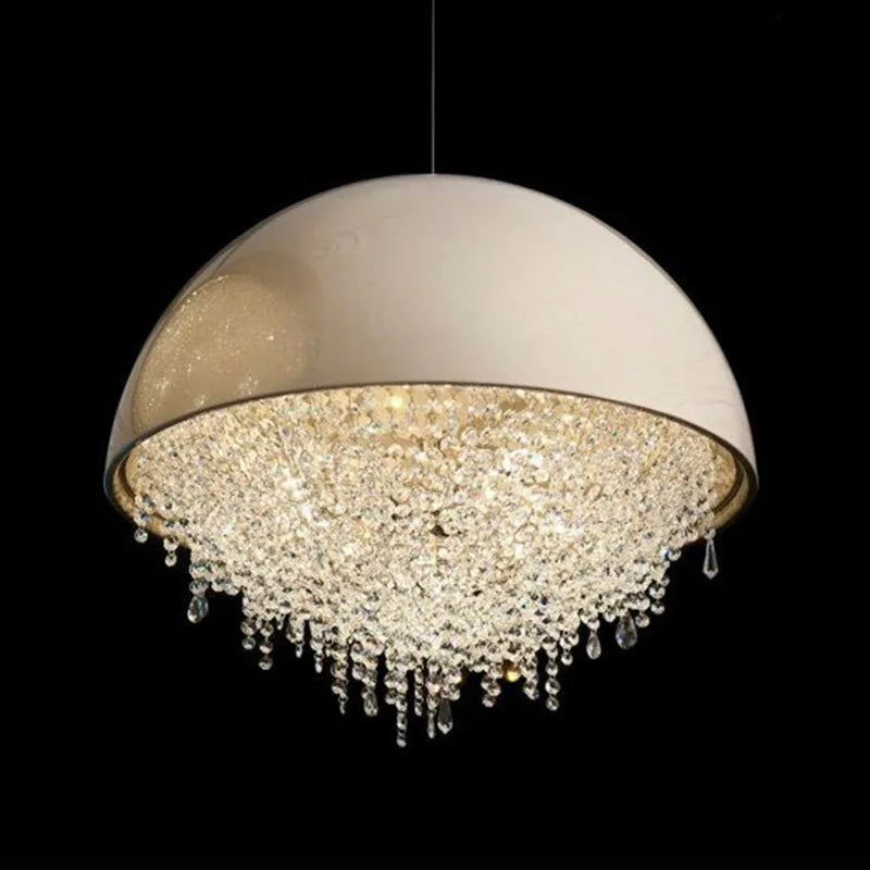 Decorbites™ Kristall-Quaste-Eisen-Kronleuchter: Luxuriöse LED-Hängeleuchte für Wohnzimmer & Restaurant