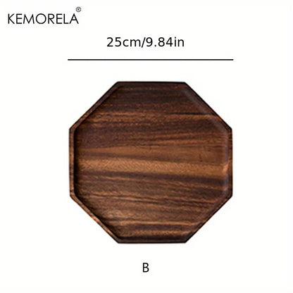 Decorbites™ Kreative Platte aus Akazienholz - Vielseitiges rechteckiges achteckiges Tablett