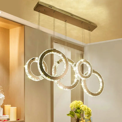 Decorbites™ Kristallkreis LED-Hängeleuchter für das Esszimmer