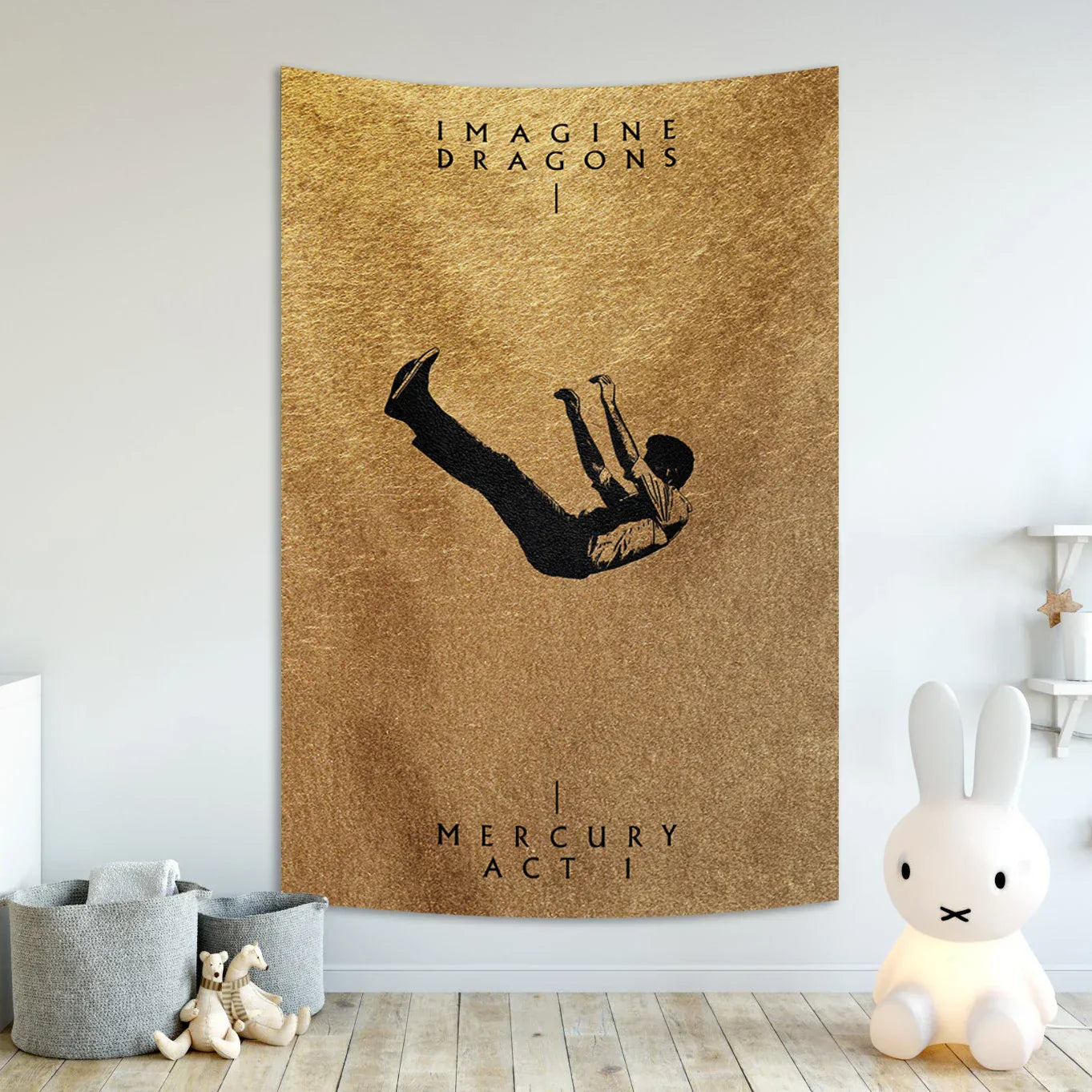 Decorbites™ Imagine Dragons Band-Poster Wandteppich Rock-Sänger Wandkunst Banner-Dekoration