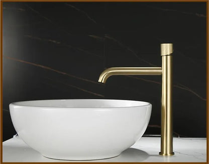 Decorbites™ Gebürsteter Gold Beckenarmatur - Einhebel, Aufsatzmontiert Kalt- und Warmwassermischer