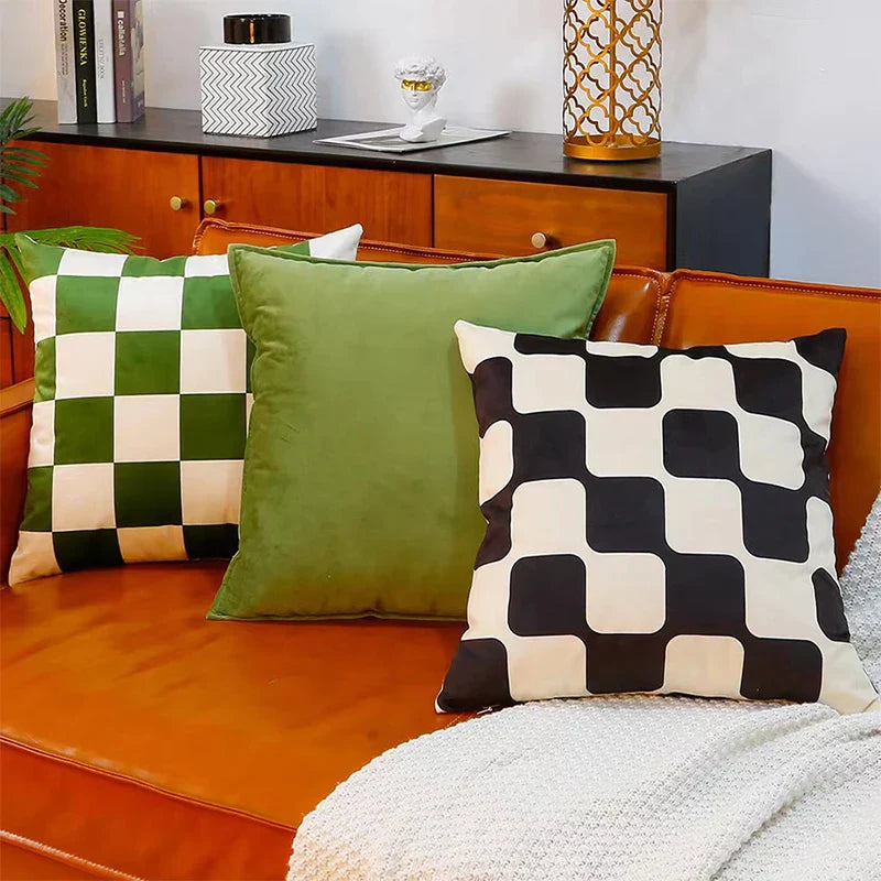 DecorBites™ Fluffy Velvet Pillow Case Cushion Cover - Soft & Modern Room Decor