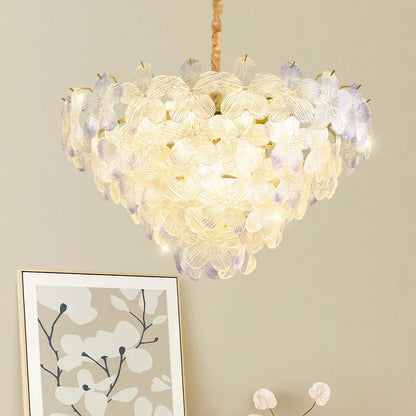 Decorbites™ Glas Blume Prinzessin Zimmer LichtLux Postmodern Französisch Creme Wind Lampe