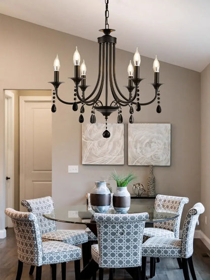 DecorBites™ Elegant Crystal Pendant Chandelier for Home and Hospitality Spaces