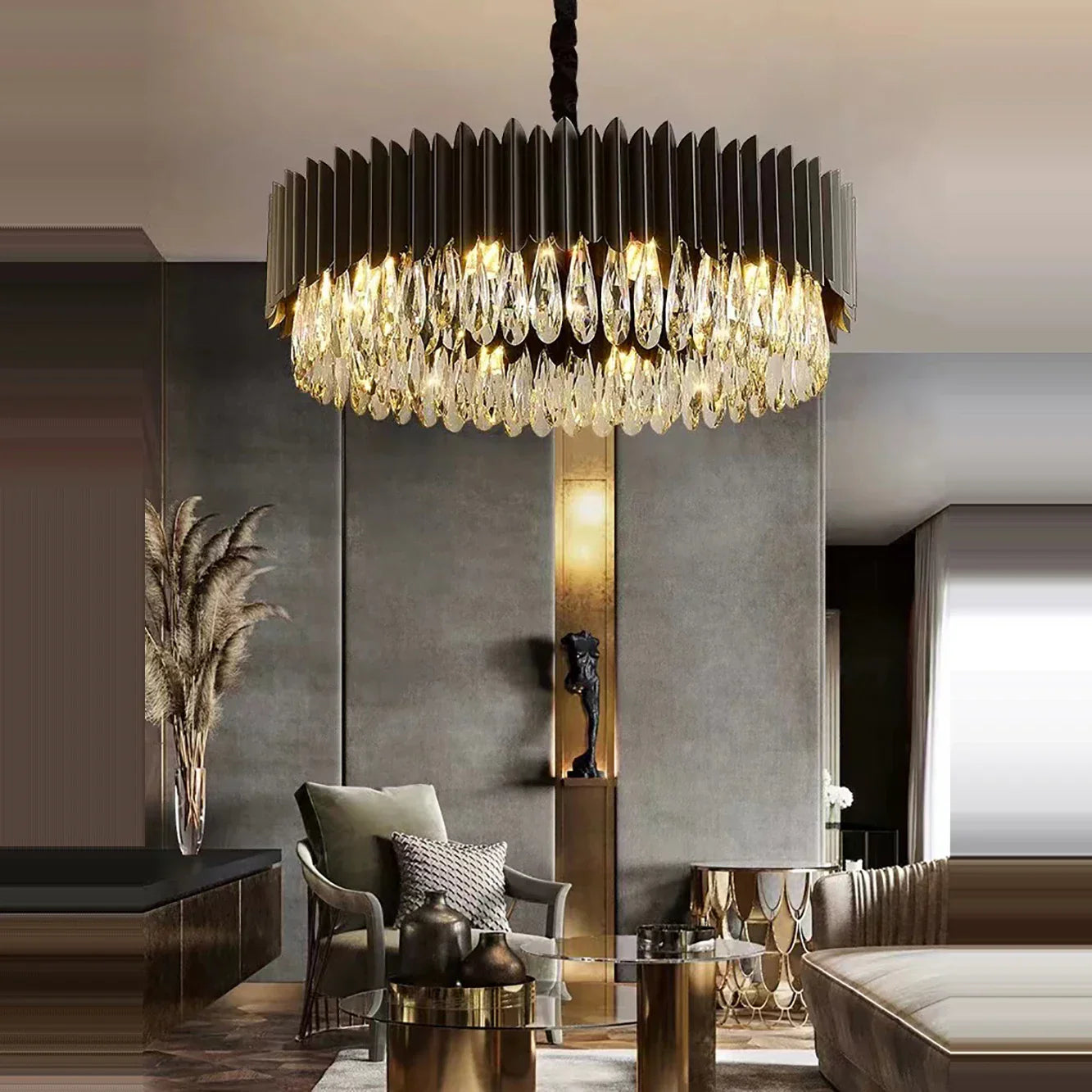 Decorbites™ Kristall-Wassertropfen-Anhängerleuchten: Elegante LED dimmbare Lampen für Esszimmer und Eingangsbereich