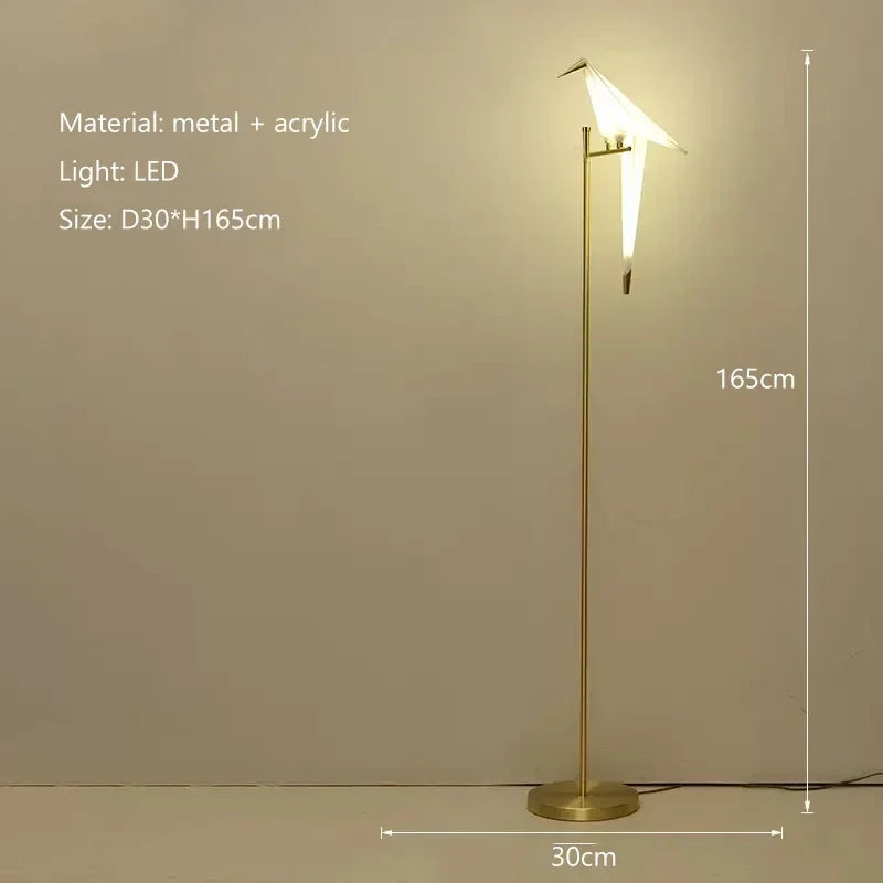 Decorbites™ LED-Vogellampe für Boden, für Wohnzimmer & Schlafzimmer