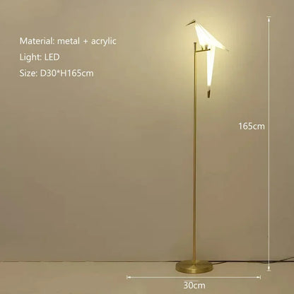 Decorbites™ LED-Vogellampe für Boden, für Wohnzimmer & Schlafzimmer